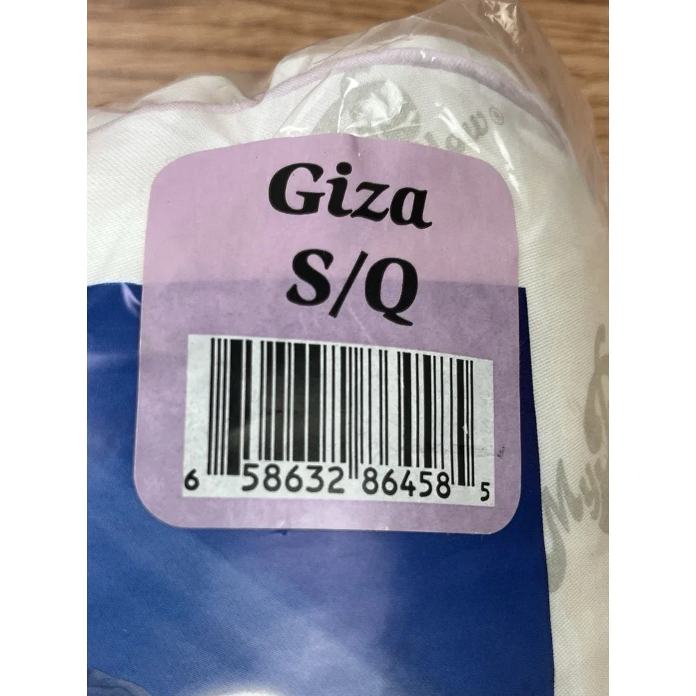 MyPillow Giza Pillow Size S/Q Standard/Queen, Lavender Piping- Extra Firm NEW
